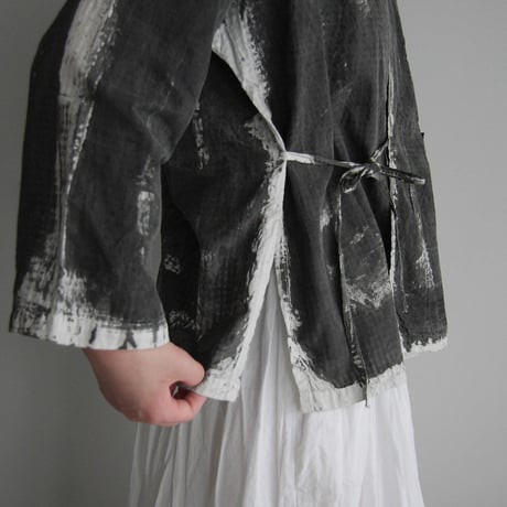 m.Funatabi jacket (Sumi dye)