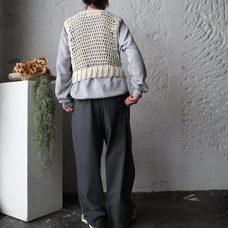 MAYDI knit vest RED (ecru)