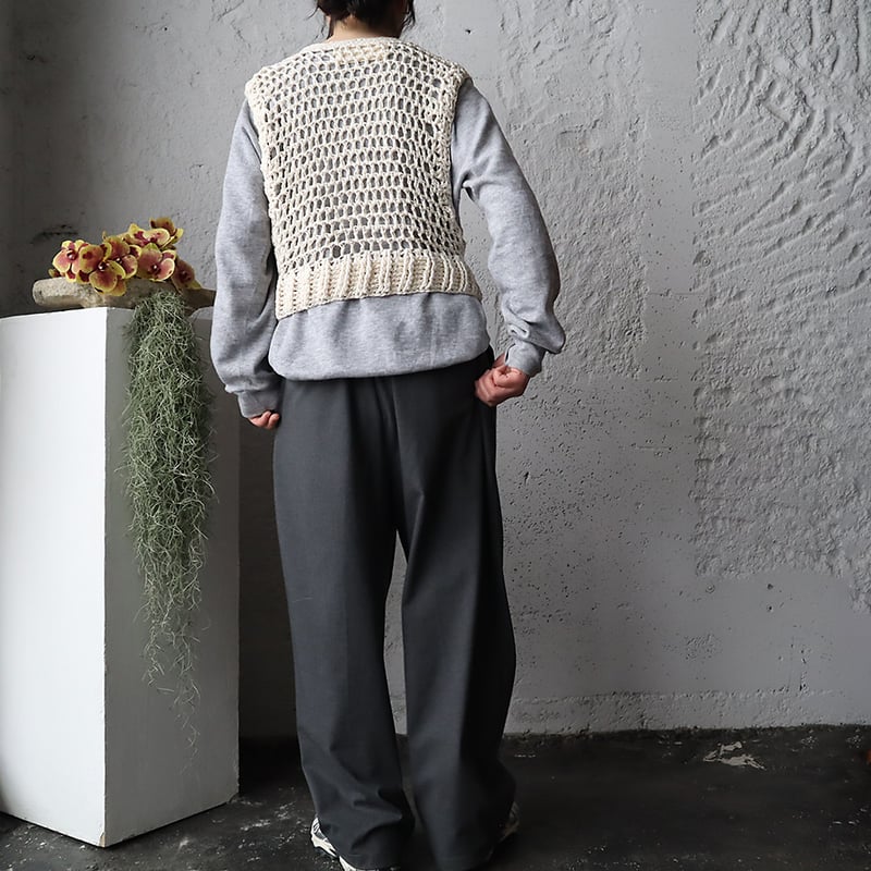 enof イナフpear skin vest Ecru enof イナフpear skin vest Ecru