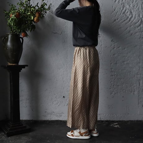TOWAVASE sarasa silk pants Leo (beige)