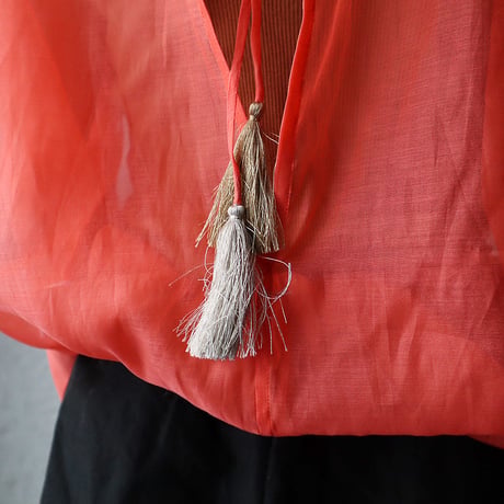 Tabrik  organdy  pullover (coral)