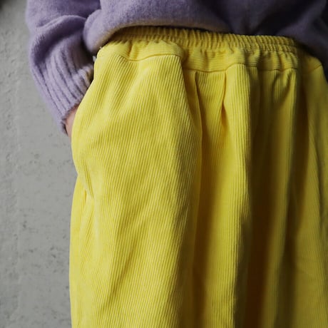 R&D.M.Co- linen corduroy gum pants (yellow)