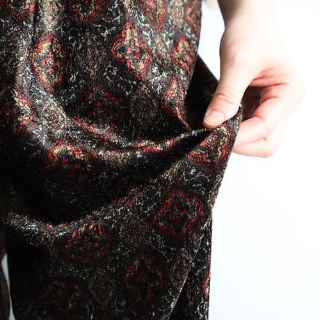 .less velvet tapered pants (brown)