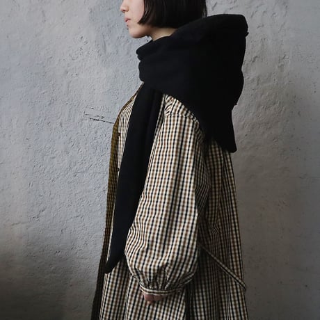 R&D.M.Co-  hoodie muffler (black)