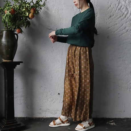 TOWAVASE sarasa silk pants Louis (camel)