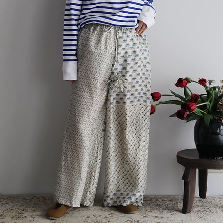 TOWAVASE sarasa silk pants (ivory)