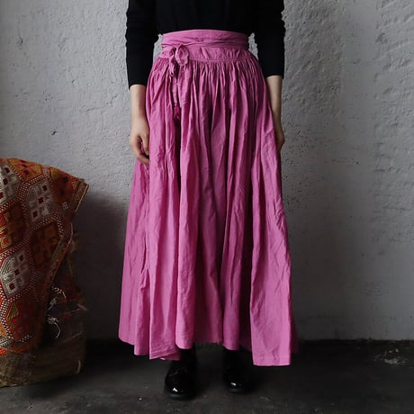 Tabrik gathered skirt (botanical dye pink)