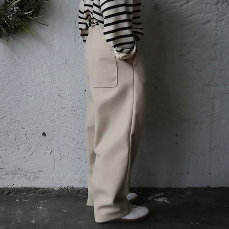 NOUVELLES DU PARADIS woollike pants (beige)