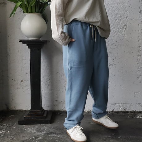 R&D.M.Co- string sweat pants (bluegray)