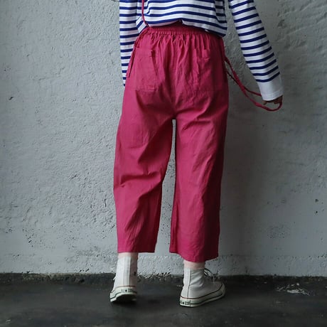 saruche long ribbon pants (pink)