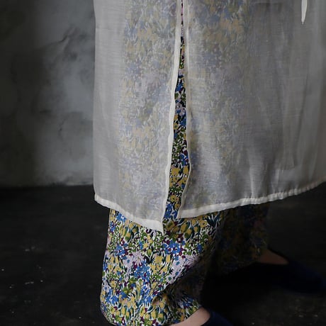 Tabrik  organdy  shirt dress (ivory)