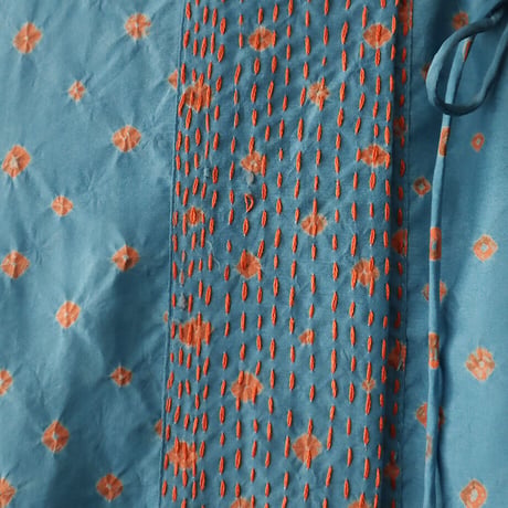 TOWAVASE silk robe Bonbon (blue)