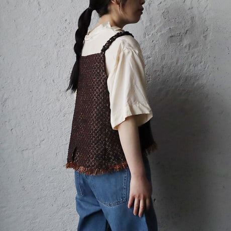 NOTA le blueque gillet (brown x navy)