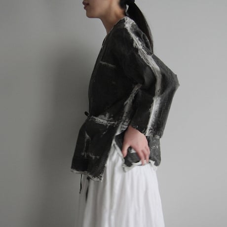m.Funatabi jacket (Sumi dye)