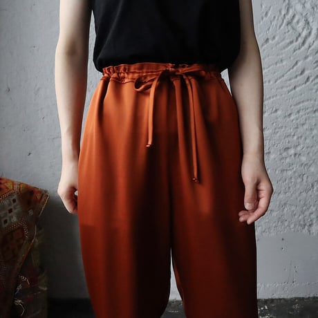 NOTA  satin pants ( terracotta)