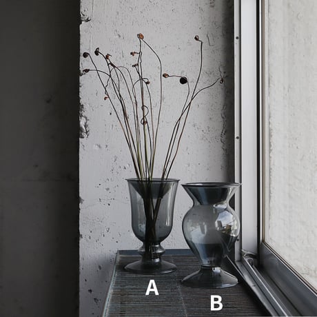 flower glassbase parfait gray (A/B)
