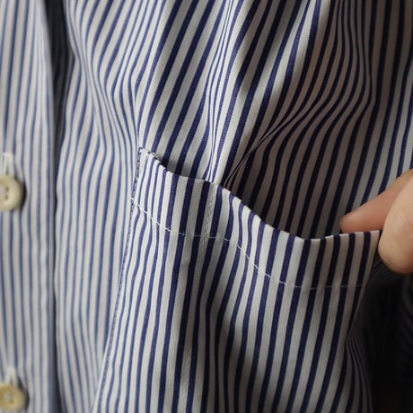 NOTA la matin blouse (white x blue)