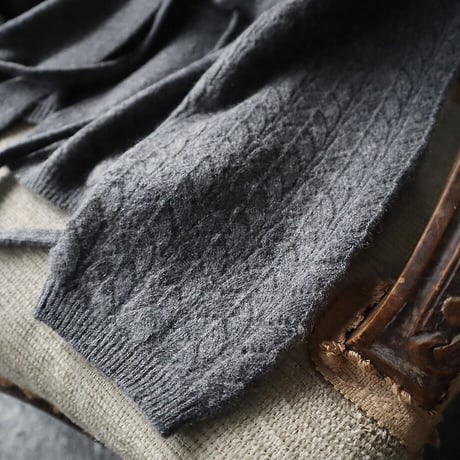 TOWAVASE Panier cardigan (charcoal gray)