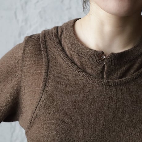 ànuke Layered Mohair Knit (brown)