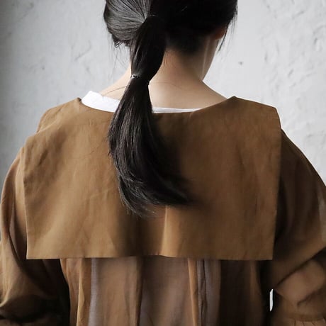 Tabrik organdie sailor robe (brown)