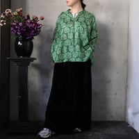 TOWAVASE sarasa silk blouse charlotte (mossgreen)