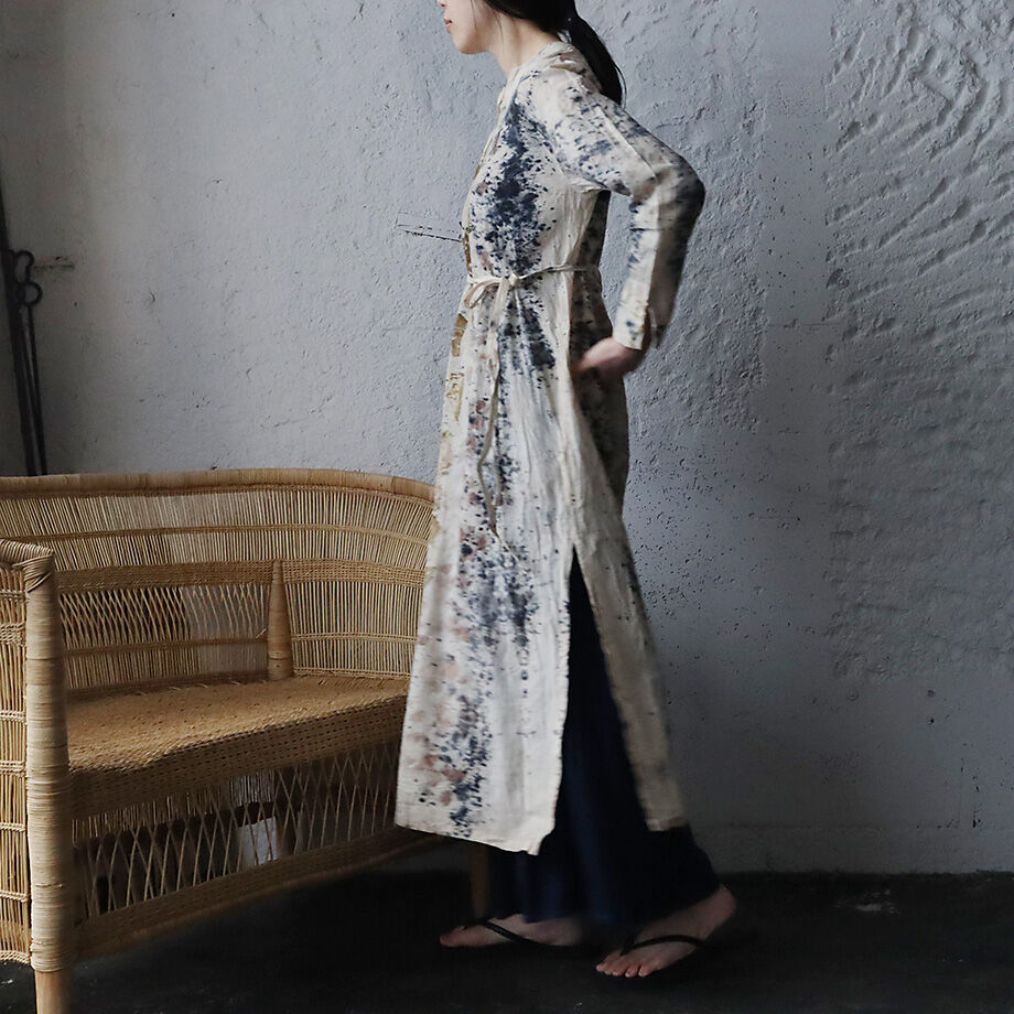 Funatabi atelier kurta dress (botanical dye) | ...