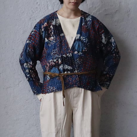 saruche gudri short jacket (blue mix)