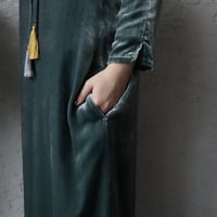 Tabrik velvet dress (mistgreen)