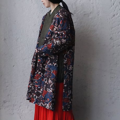saruche gudri long jacket (red mix)