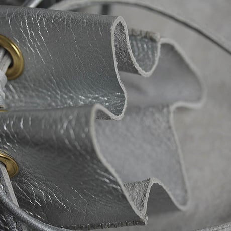 chiihao   round pochette silver