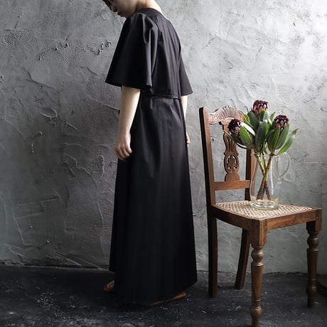 .less draped sleeve dress