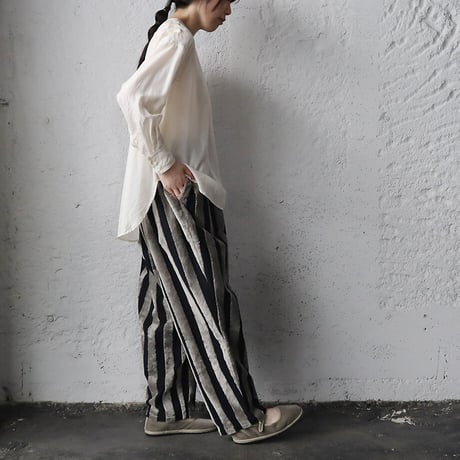 .less stripe cocoon pants