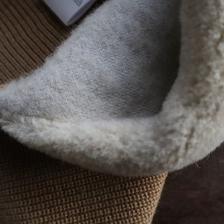 R&D.M.Co-  hoodie muffler (beige)