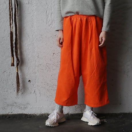 R&D.M.Co- linen corduroy gum pants (coral)