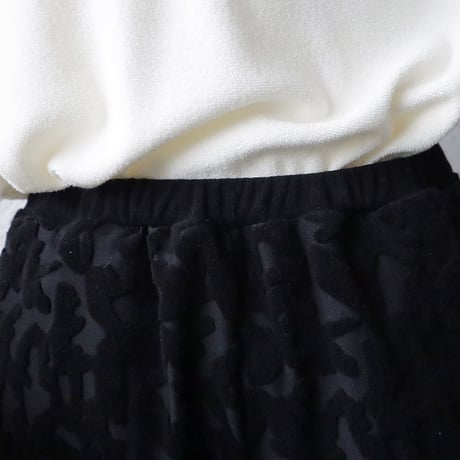 ànuke jacquard rough pants (black)
