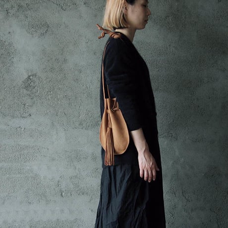 chiihao   round pochette camel
