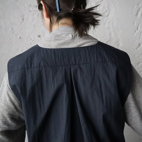 2B long gilet (navy)
