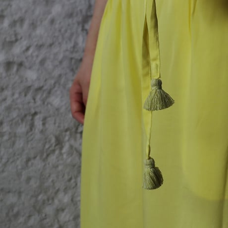 Tabrik gather pants (lime)