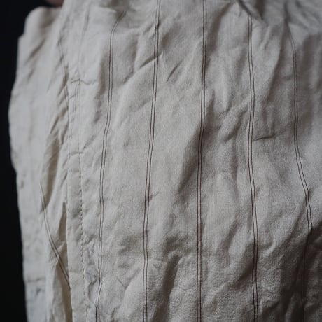 R&D.M.Co- stripe silk half pants (beige)