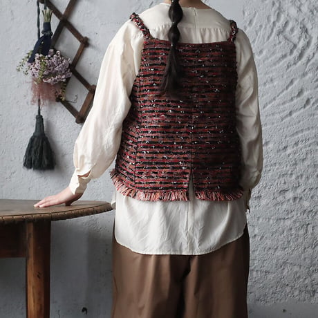 NOTA le blueque gillet (madder red)