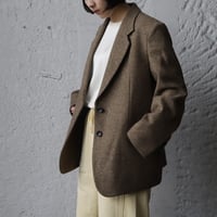 ànuke herringbone wool jacket (beige)