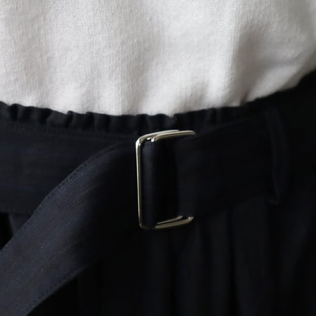 .less cotton pants (navy stripe)