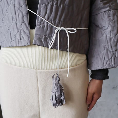 TOWAVASE silk quilt jacket (gray)