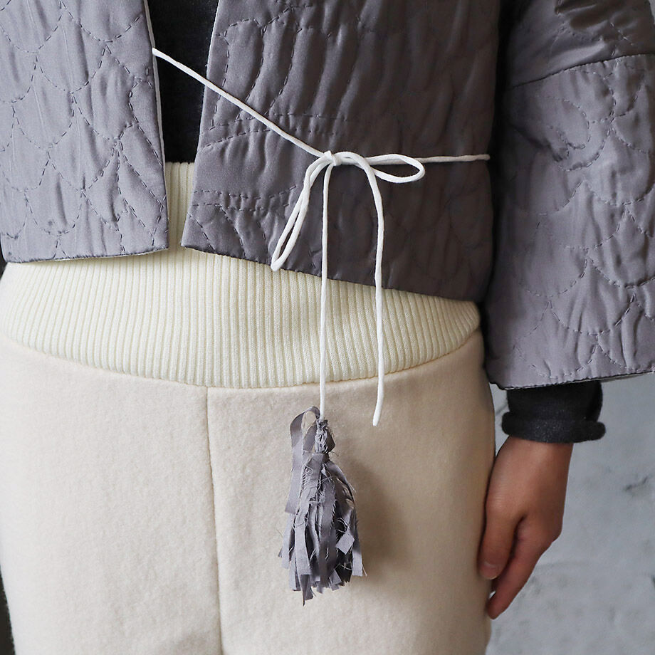 未使用 TOWAVASE シルクキルトローブ 10周年限定プレミアムカラー TOWAVASE silk quilt robe (gray) | nii-B | WEBSHOP