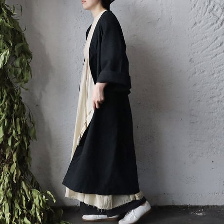 dead stock hospital gown (black)