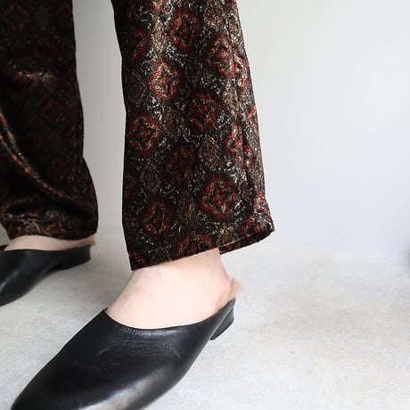 .less velvet tapered pants (brown)