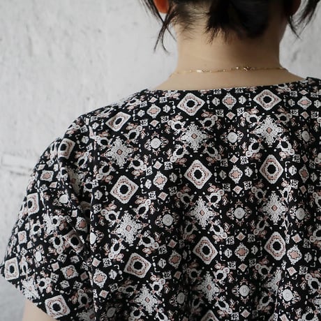 NOTA sicily dress sleeveless (tile print)
