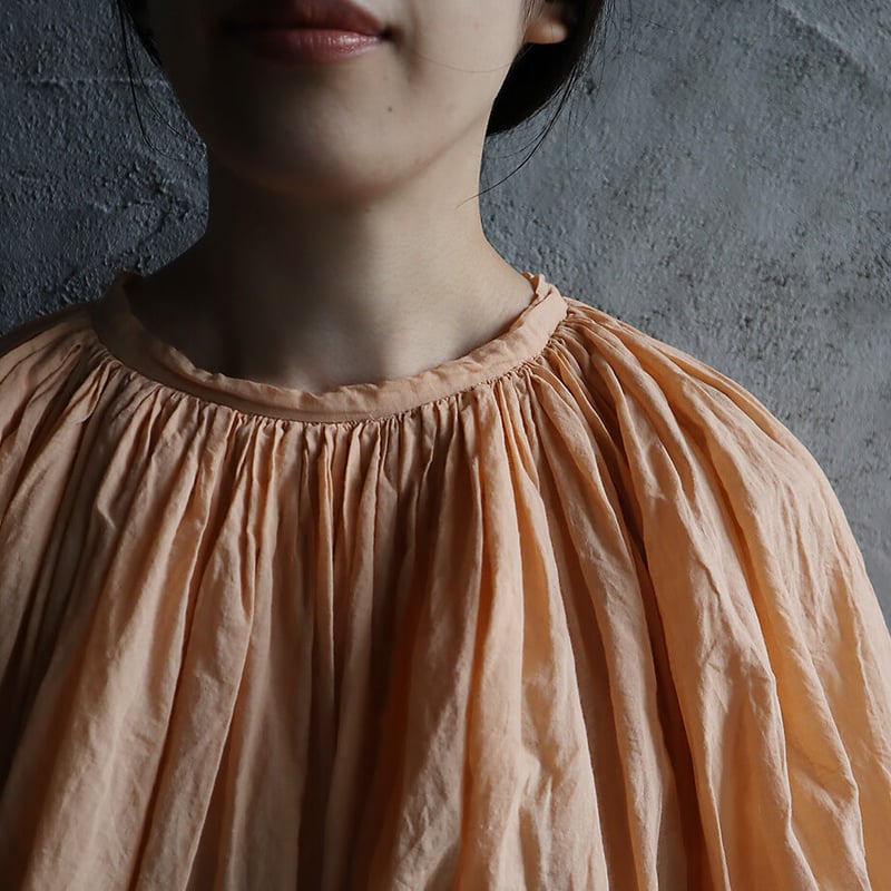 R&D.M.Co- khadi cotton gather smock (cameo) |
