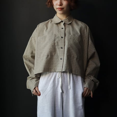 ànuke Check Short Shirts (beige)