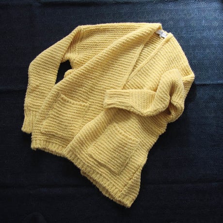 MAISON ANJE knit cardigan yellow